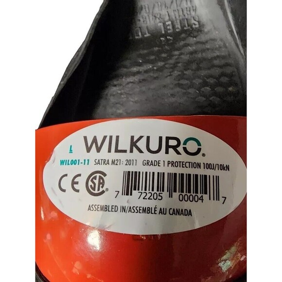 Wilkuro Steel Toe Safety Overshoe Size L  (Mens 10-11) Red Toe - Picture 2 of 6